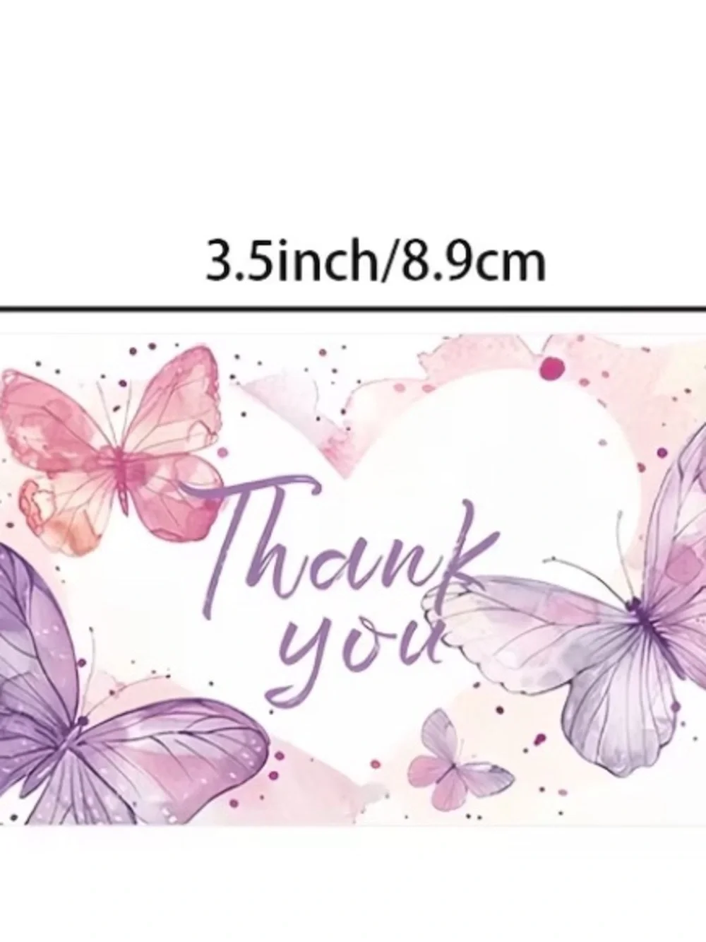 Butterfly Thank You Cards- Purple & Pink - 25 count